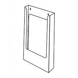 Portrait DLE Brochure Holder Without Clips