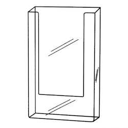 Wall Mountable Single DLE Portrait Brochure Holder