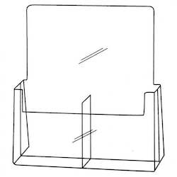 Dle Brochure Holders: DLE Twin Portrait Brochure Holder