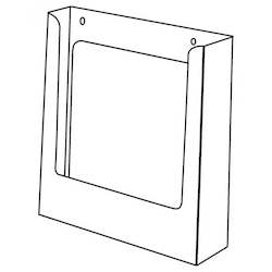Portrait A4 Brochure Holder Without Clips