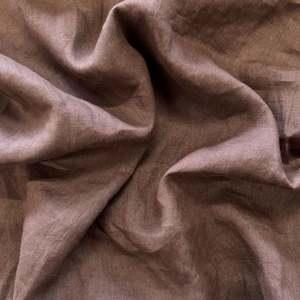 Fabric: Washed Linen - Chocolate