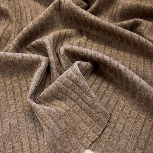 Knits: Moxie Wide Rib Knit - Biscuit Mélange