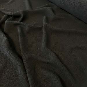 Sandwashed Cupro Piqué - Black