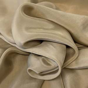 Sandwashed Cupro Satin - Dark Chino