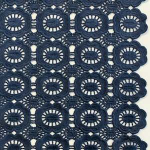 Deadstock: Embroidered Lace Deadstock - Ink