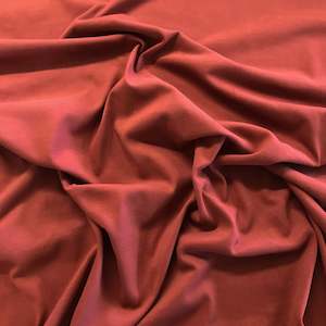 Single Jersey Sweatshirt Knit - Brick (Last Chance)