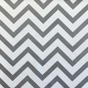 Canvas: Printed Canvas - Silver Chevron