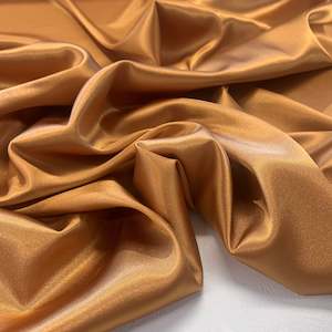 Lightweight Polyester Satin - Rust