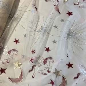 Pegasus Starburst Moon Mesh - Cream