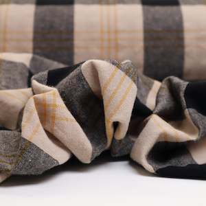 Gingham: Big Scale Check Washed Cotton - Kenzie