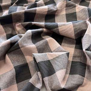 Big Scale Yarn Dyed Gingham Cotton - Mouse