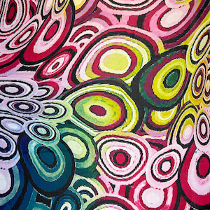 Digital Printed Mesh - Shannon Pink