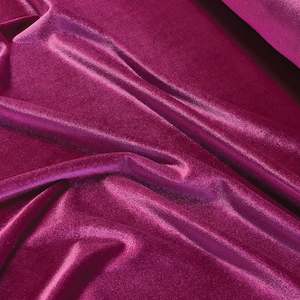 Velvet: Stretch Velvet Jersey - Fuchsia