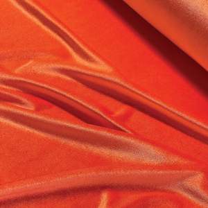Velvet: Stretch Velvet Jersey - Orange
