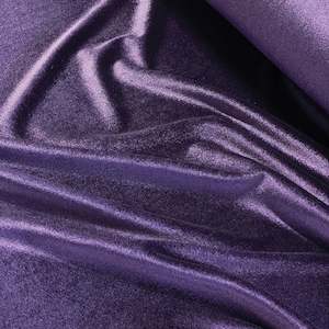 Velvet: Stretch Velvet Jersey - Purple