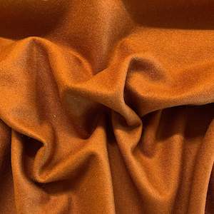 Wool Viscose Melton Coating - Rust
