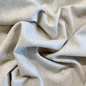 Wool Viscose Melton Coating - Cream