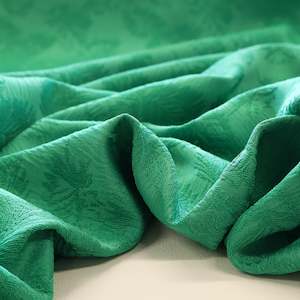 Rayon: Autumn Leaf Jacquard - Emerald