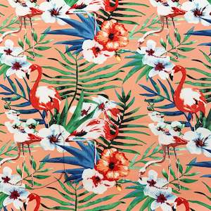 Printed Canvas: Printed Canvas - Flamingo