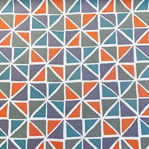 Printed Canvas: Printed Canvas - Orange Triangle