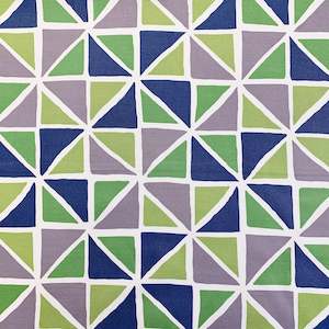 Printed Canvas - Blue Triangle