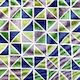Printed Canvas - Blue Triangle