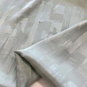 Abstract Jacquard Satin - Sage