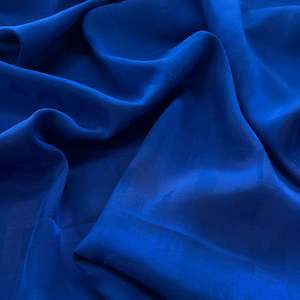Abstract Jacquard Satin - Royal Blue