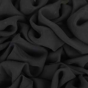 Silk Georgette Deadstock - Black