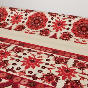 Floral Printed Cotton Sateen Designer End - Edwina