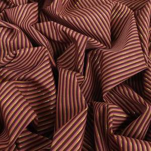 Cotton Lurex Stripe Designer End - Claude