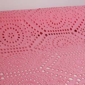 Embroidered Cotton with Scalloped Edges Designer End – Taffy