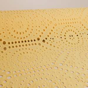 Embroidered Cotton with Scalloped Edges Designer End – Buttercup