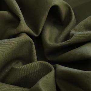 Coloured Stretch Denim - Khaki