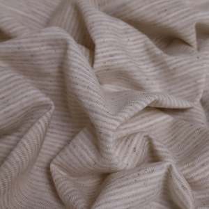 Linen Cotton Self Stripe Knit - Natural
