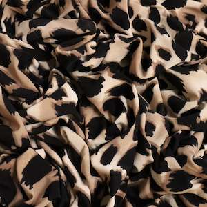 Printed Stretch Knit Deadstock - Leopard