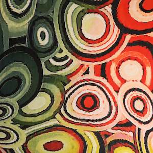 Digital Printed Mesh - Shannon Orange