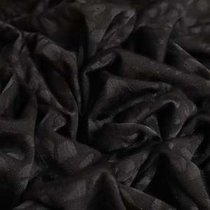 Knits: Animal Jacquard Stretch Knit - Black