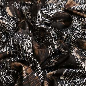 Printed Stretch Knit Deadstock - Static Taupe