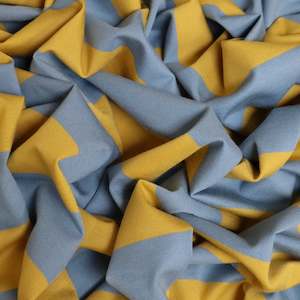 Fresno Cotton Spandex Striped Knit Deadstock - Sky & Marigold