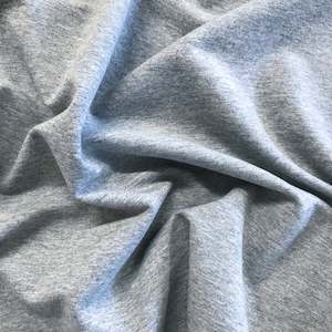 Sweatshirting: Loop Back Sweatshirt Jersey - Ash Marle