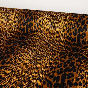 Viscose Velvet Designer End - Leopard
