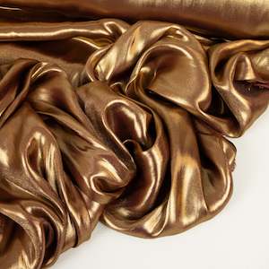 Polyester: Assisi Italian Made Designer End - Copper Lurex