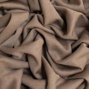 Modal Silk Fine Rib Knit - Mouse