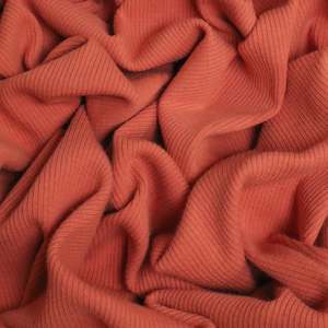 250gsm Cotton Spandex Rib Knit - Sienna