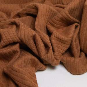 Rib: Wide Rib Knit - Tawny