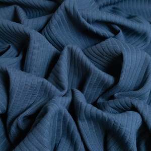 Rib: Wide Rib Knit - Denim