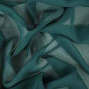 Silk: Plaza Silk Designer End – Emerald Chiffon
