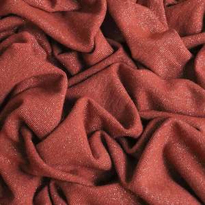 T Shirt Knits: Sundance Shimmer Stretch Deadstock - Terracotta