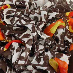 All Fabric: Silk Printed Chiffon Deadstock - Greenley